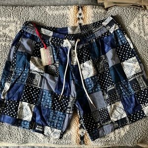 Kith Indigo Patchwork Hardaway Short